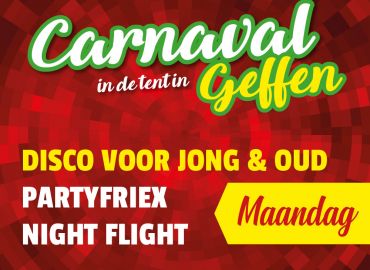 Carnaval in de tent in Geffen Carnaval in de tent in Geffen